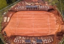 Estadio de la Liga Encarnacena va tomando forma