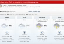 Precipitaciones y ocasionales tormentas para este jueves