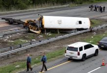 Al menos dos muertos y 43 heridos en accidente de bus escolar en EE.UU.