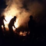 Bomberos controlan incendio en Área de Reserva San Rafael