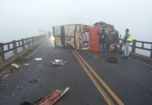 Cuadruple choque deja un fallecido en Coronel Bogado