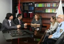 Fiscal General del Estado se reunió con representante de la Interpol para Latinoamérica