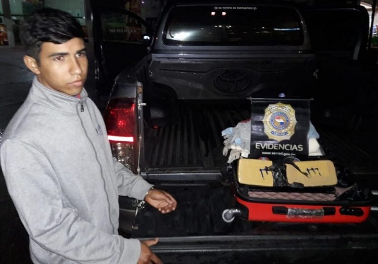 SENAD intercepta envío de cocaína de Concepción a Ciudad del Este