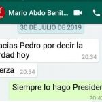 Ferreira se descarga y responde, con aval de Abdo, que Velázquez es el mentiroso