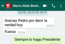 Ferreira se descarga y responde, con aval de Abdo, que Velázquez es el mentiroso