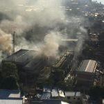 Importante incendio en estación de la ANDE