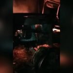 Turba de hombres encapuchados queman un tractor en Caazapá