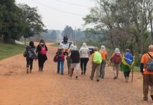 Peregrinantes del “Camino de las Misiones” iniciaron travesía en Paraguay