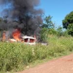 Roban e incineran camioneta, que iba a ser utilizada para rescate de criminales