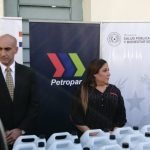 Petropar dona 10 mil litros de alcohol diluido al Ministerio de Salud