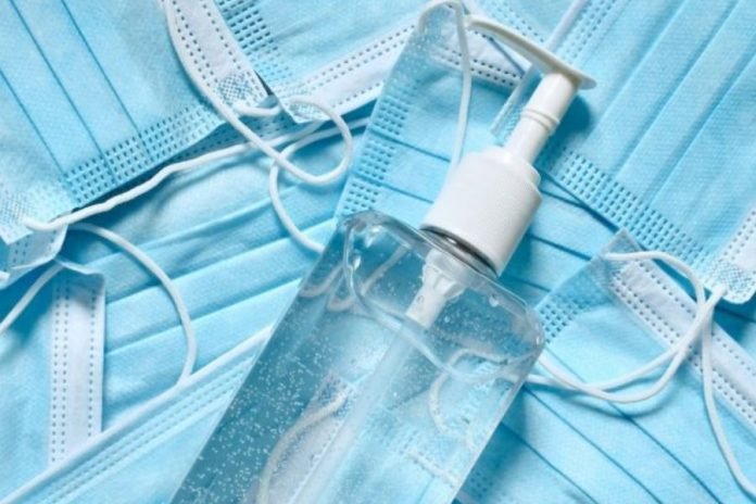 tapabocas-alcohol-en-gel-productos-higiene-salud