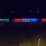Prueban iluminación externa del estadio de la Liga Encarnacena