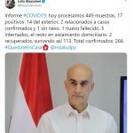 Se confirma décima muerte por COVID19 en Paraguay