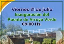 Preparan inauguración de nuevo puente sobre Arroyo Verde