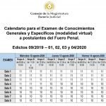 Inicia el calendario de Exámenes de Conocimientos Generales y Específicos a más de 650 postulantes a cargos del Fuero Penal