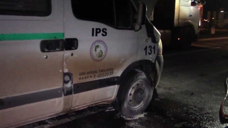 Ambulancia del Hospital del IPS de Hohenau involucrada en accidente de tránsito Ambulancia del Hospital del IPS de Hohenau involucrada en accidente de tránsito