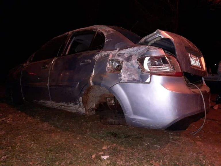 Grave accidente de tránsito en Capitán Miranda con cuantiosos daños materiales