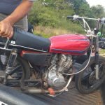 Policías recuperan motocicleta hurtada