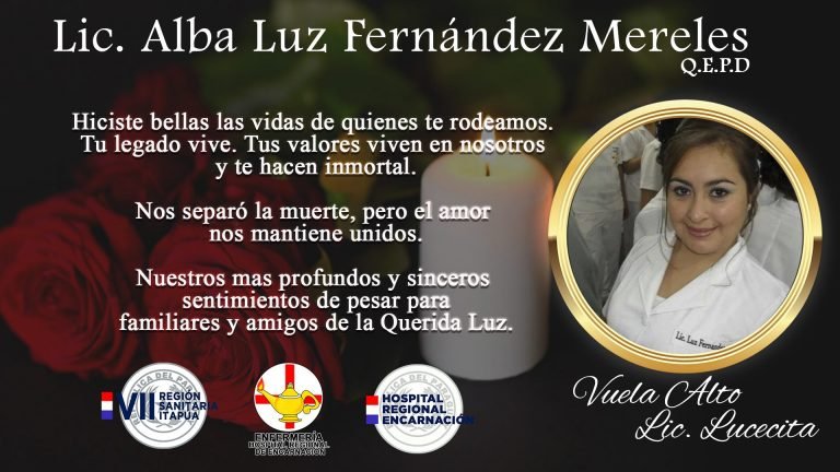 Personal de Enfermería fallece de COVID19