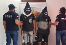 Detienen a dos hombres con corta césped hurtado