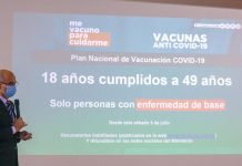 El sábado podrán vacunarse personas con enfermedades de base con terminación de cédula 0 al 4
