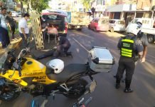 Agente de la patrulla caminera hospitalizado tras protagonizar un accidente