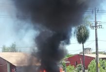Vehículo ardió en llamas en Encarnación