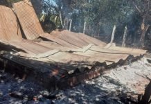 Incendio consumió por completo una humilde vivienda en Hohenau Km 5