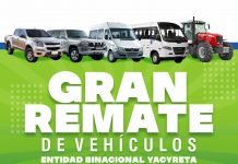 Casi 300 vehículos de la EBY serán rematados públicamente el sábado 25 de junio en la Conmebol