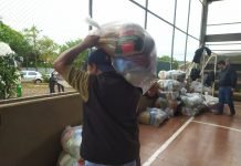 EBY entrega víveres a relocalizados