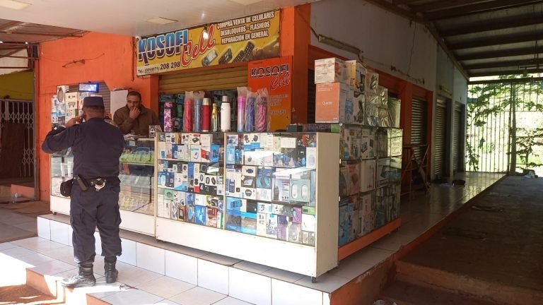 DELINCUENTES CASI VACIARON UN LOCAL EN EL CIRCUITO COMERCIAL