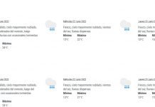 Lluvias para el centro, sur y sureste de la región oriental