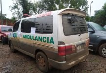 Del Interior de una Ambulancia incautaron 37 bolsas de Marihuana lo cual totalizó 484 kilos.