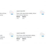 Para hoy y los próximos días lluvias en el centro y sur de ambas regiones