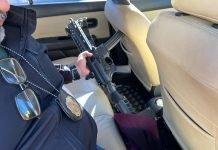Incautan automóvil con matrícula brasileña y un sub fusil en PJC