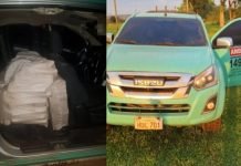 Incautan camioneta de la ANDE cargada con marihuana en Amambay