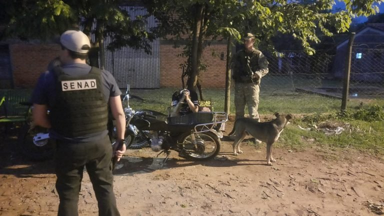 SENAD detiene a delivery de cocaína en San Juan Bautista, Misiones SENAD detiene a delivery de cocaína en San Juan Bautista, Misiones