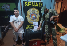 SENAD detuvo a joven proveedor de cocaína y marihuana en Pedro Juan Caballero