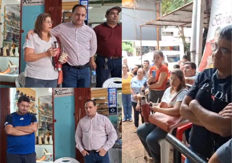 DIPUTADO NACIONAL SEBASTIÁN REMESOWSKI ESCUCHA LAS INQUIETUDES DE LOS COMERCIANTES EN EL CIRCUITO COMERCIAL DE ENCARNACIÓN.