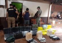 Senad incauta casi 600 kilos de marihuana en Minga Guazú