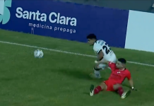 El polémico gol anulado a Hugo Fernández frente a Nacional