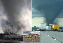 Tornado devastador golpea la ciudad de Lincoln, Nebraska (EE.UU)