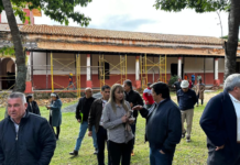 Director de la EBY visitó Atyrá y garantizó la continuidad de las obras de restauración de la iglesia San Francisco de Asís