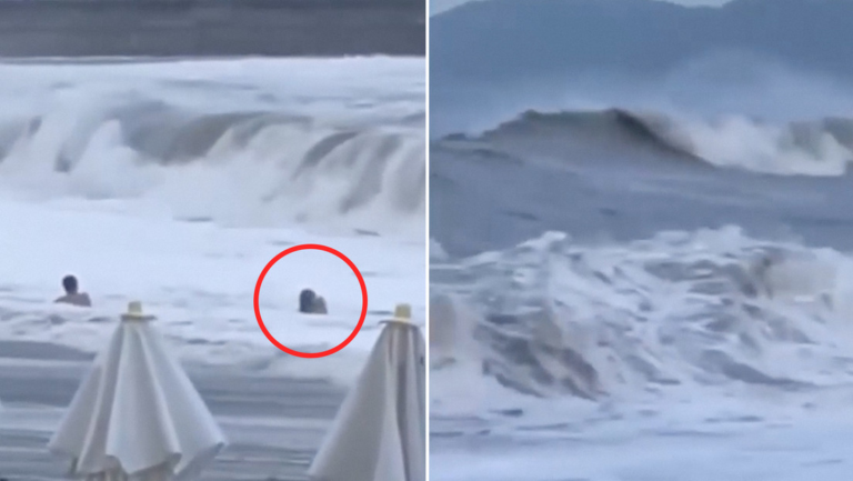 VIDEO: Una joven es arrastrada mar adentro en una playa rusa VIDEO: Una joven es arrastrada mar adentro en una playa rusa