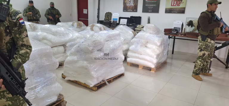 EE. UU. felicita a Paraguay por la histórica incautación de 4 toneladas de cocaína