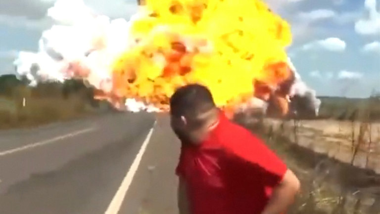 La explosión de un camión de gas deja seis heridos en Brasil