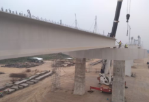 Puente de la Ruta Bioceánica con Brasil supera la mitad de su montaje