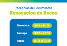 EBY recepciona documentos para renovación de becas