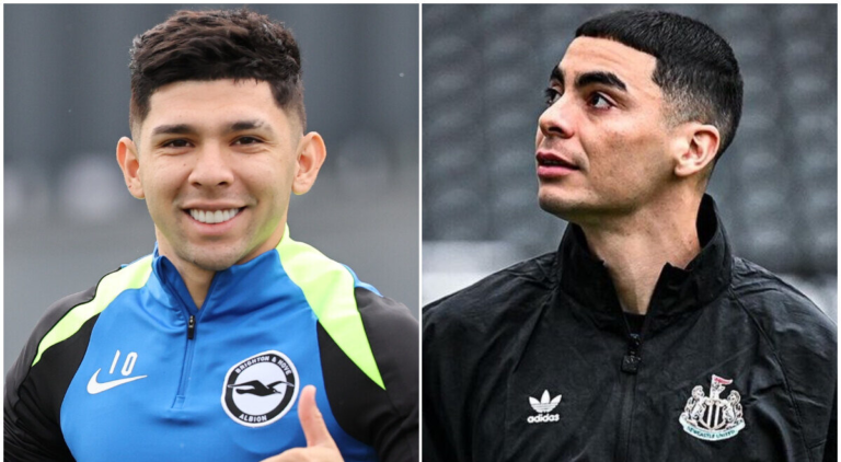 Miguel Almirón ante Chelsea y Julio Enciso frente al Liverpool en la Carabao Cup