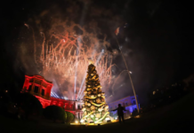 Con el encendido del árbol navideño del Palacio, dan inicio a la “Guarania de Navidad”